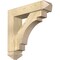 Ekena Millwork Merced Arts and Crafts Rough Sawn Bracket w/ Offset Brace, Douglas Fir, 6"W x 24"D x 24"H BKT0604X24X24MRC03RDF - alternate 1